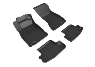 3D MAXpider Kagu 1st & 2nd Row Floormats For 18-20 Audi A5 Coupe / S5 Coupe - Black